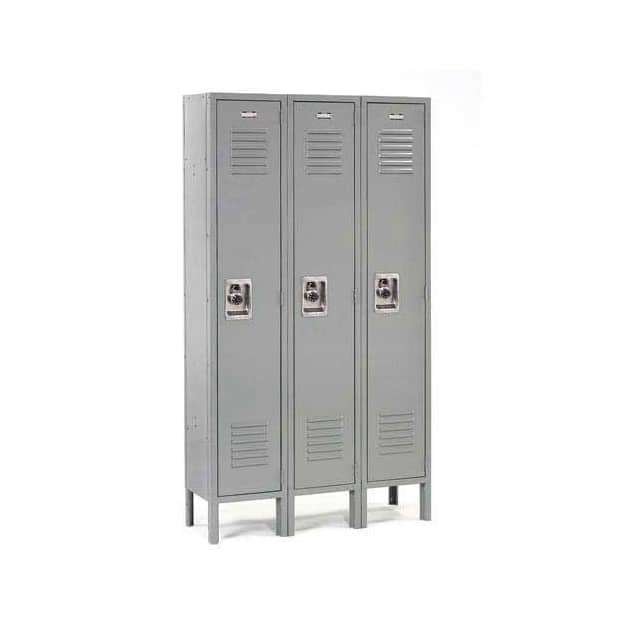 254114GY SINGLE TIER LOCKER, 12X18X60, 3