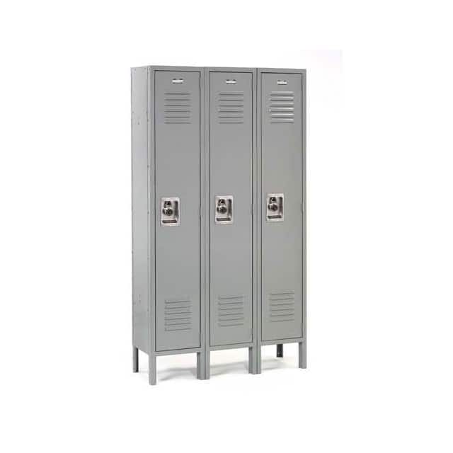 254110GY SINGLE TIER LOCKER, 12X12X60, 3
