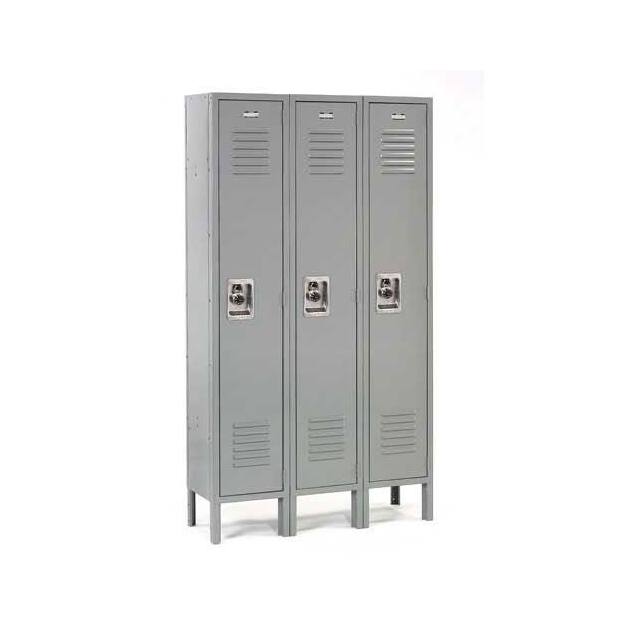 254116GY SINGLE TIER LOCKER, 12X12X72, 3