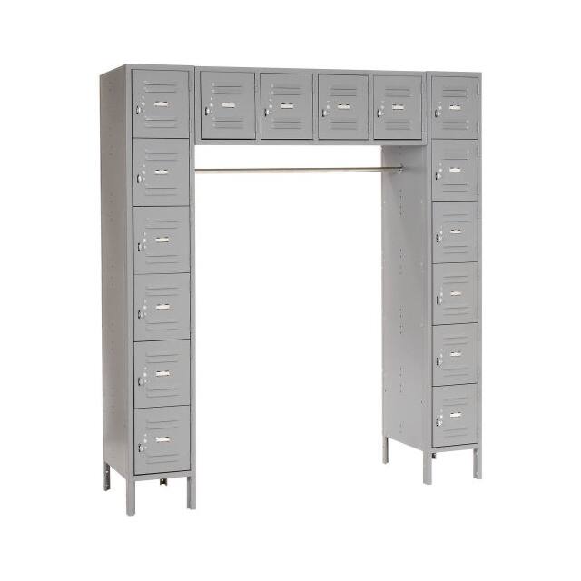 238232GY 16 PERSON LOCKER, 12 X18X12, REA