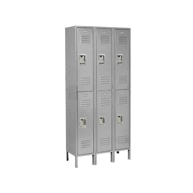 254128GY DOUBLE TIER LOCKER, 6 DOOR, RTA