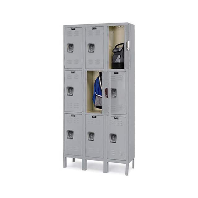 U3228-3A-HG PREMIUM 3-TIER STEEL LOCKER, 12X