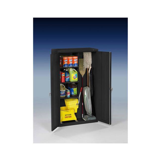 JAN6618DH-BLK TENNSCO JANITORIAL CABINET, WELD