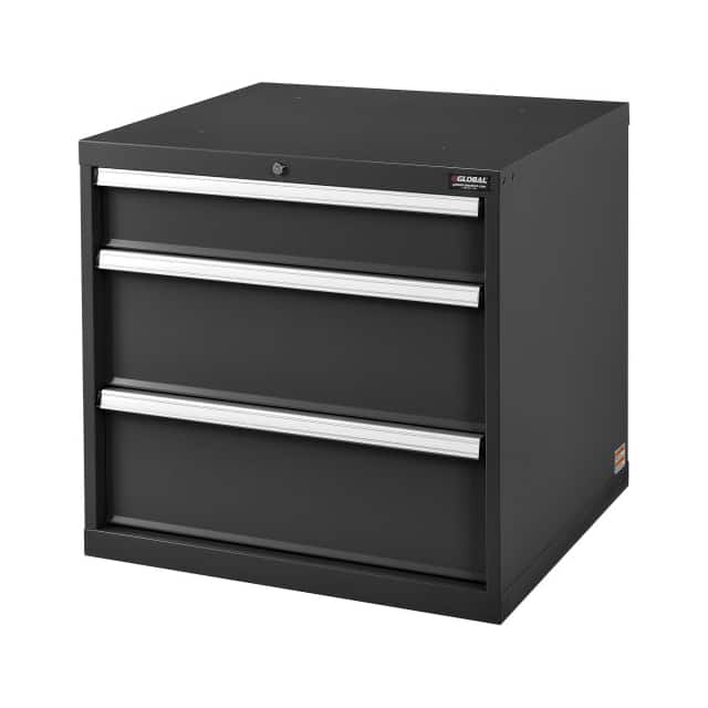 493340BK MODULAR 3 DRAWER CABINET W/LOCK,
