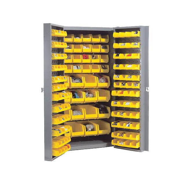 662143YL BIN CABINET W/156 YELLOW BINS, 3