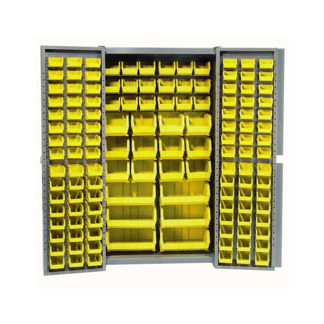 662147YL BIN CABINET W/132 YELLOW BINS, 3