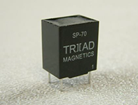 SP-70 The Triad Magnetics SP-70 is an audio transformer designed for demanding applications. It features a 600 Ohm impedance and a 50mW power level.