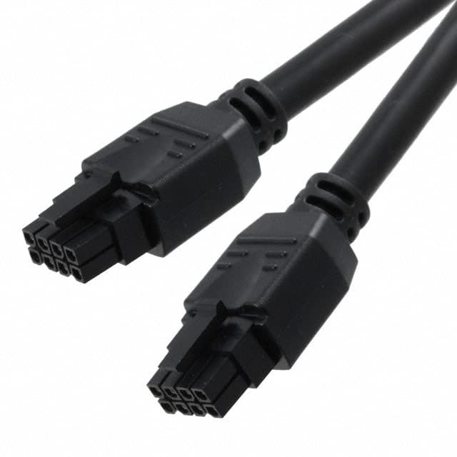 2451320820 MICROFIT 8 CIRCUIT BLACK 2M OM