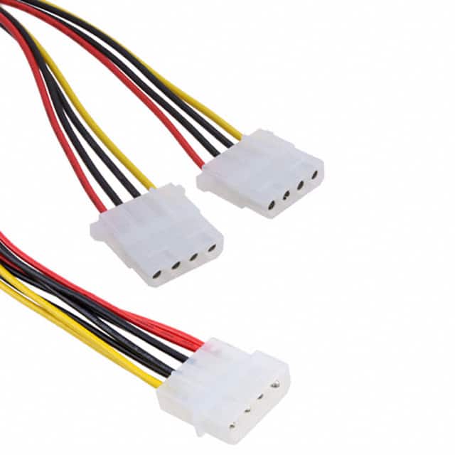 AK319-.2 CABLE ASSY RECT F-M 4 POS 7.87