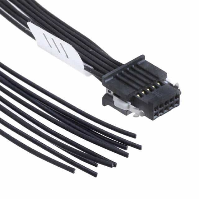 SFSD-05-28-H-05.00-SR CABLE ASSY SOCKET 10POS 28AWG