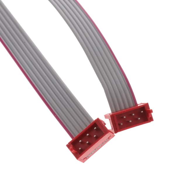 353-28-06-GR-00018 CABLE ASSY PLUG IDC 6POS 18"