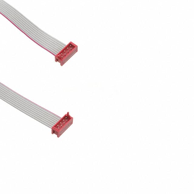 353-28-08-GR-00012 CABLE ASSY PLUG IDC 8POS 12"