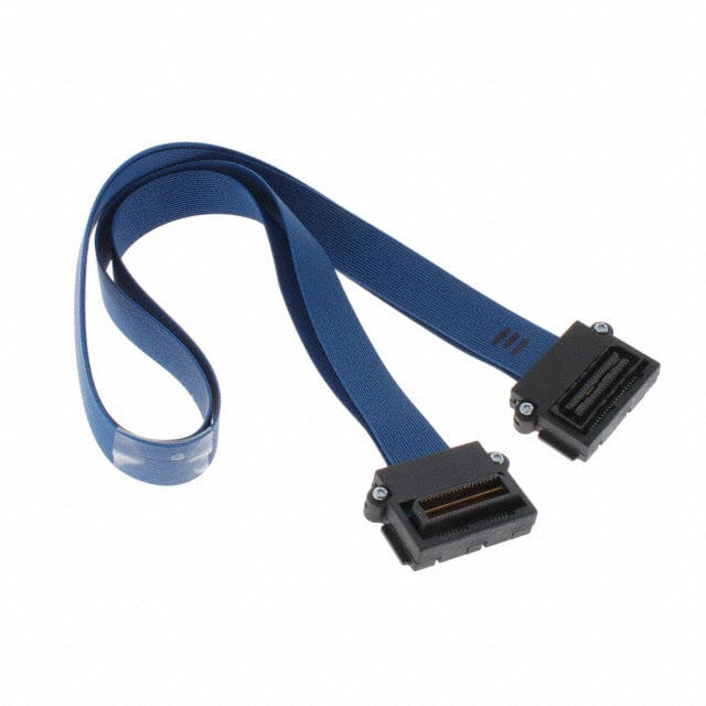 EQCD-020-15.80-STR-TTL-1 CBL ASSY COAX 0.8MM