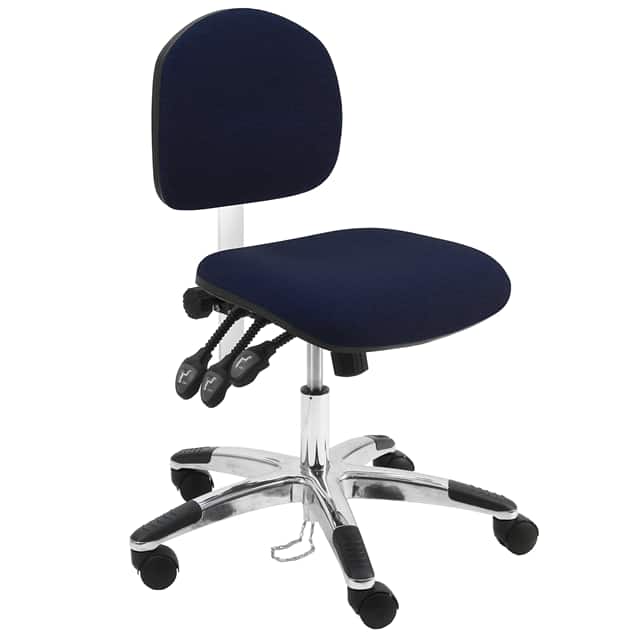 LAS-DF-TLC+NAVY BLUE BENCHPRO FABRIC ESD CHAIR DESK H
