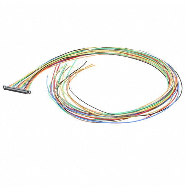 SSL025PC2DC012 CABLE ASSY PLUG 25POS 30AWAG 12"