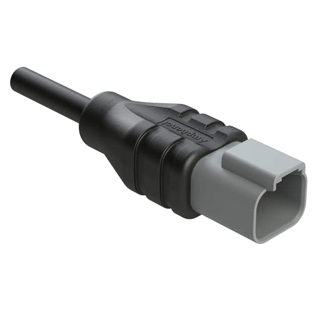 AT04GY-2P-N-TPE-M4 2 POSITION RECEPTACLE SINGLE-END