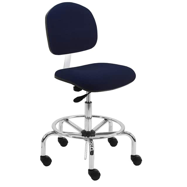 LCT-DF1A+NAVY BLUE BENCHPRO FABRIC ESD CHAIR AND CH