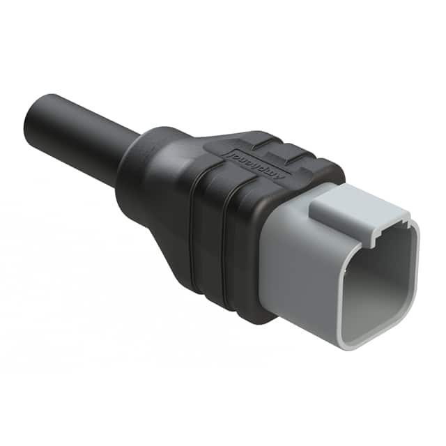 AT04GY-6P-N-TPE-M10 6 POSITION RECEPTACLE SINGLE-END