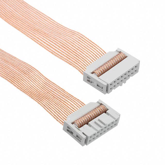 310J101-16-CA003 FLT RIB CBL .050" 28AWG 16C 3'