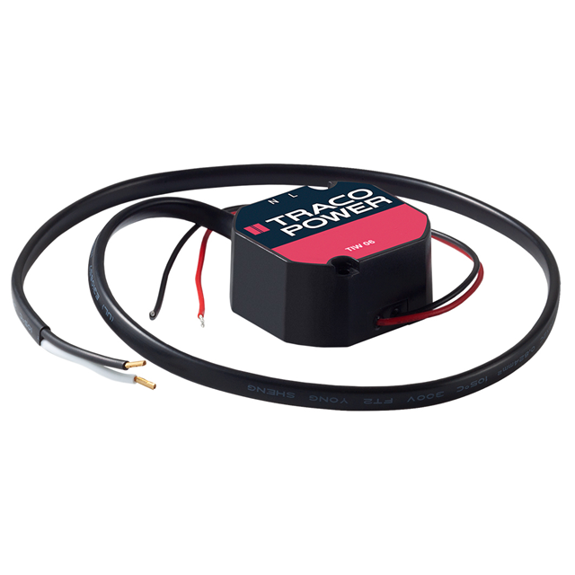 TIW 06-105 The Traco Power TIW 06-105 is an enclosed AC/DC converter with a 5V output and 5W power rating. It offers 75% efficiency and a universal input voltage range.