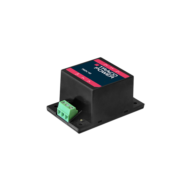 TMDC 06-2422 The Traco Power TMDC 06-2422 is an enclosed DC/DC converter offering 6W of power with +/-12V dual outputs. It operates from a wide 9-36VDC input range.