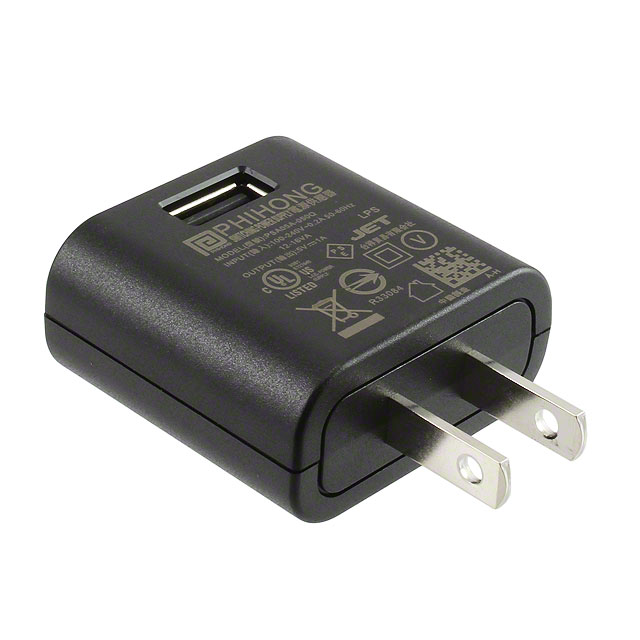 PSA05A-050QA-H The Phihong USA PSA05A-050QA-H is a 5W AC/DC wall mount adapter providing a 5V output at 1A. It features a NEMA 1-15P input and a USB A receptacle output.