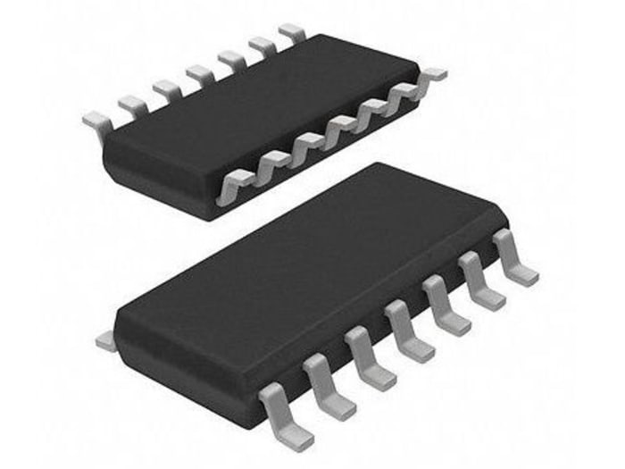 NCS20094DR2G The On Semiconductor NCS20094DR2G is a 4-channel operational amplifier featuring a 350 kHz gain bandwidth product and a wide supply voltage range. It comes in a surface-mount SOIC package.
