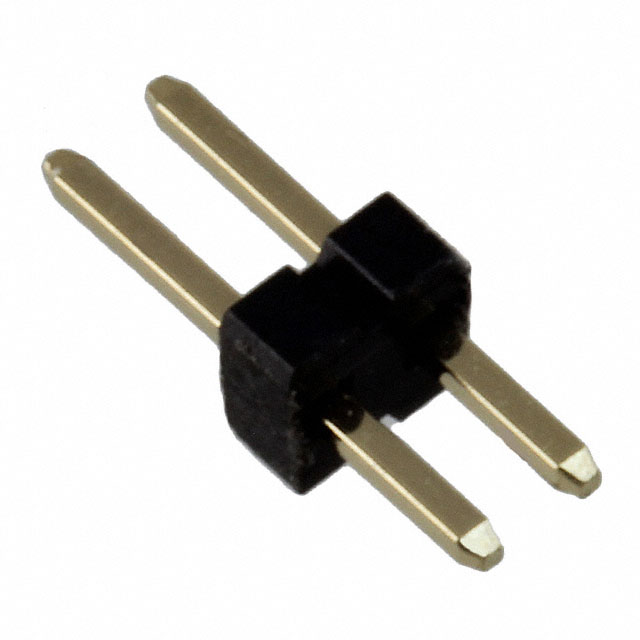GRPB021VWVN-RC The GRPB021VWVN-RC is a 2 position, 1.27mm pitch, single row, unshrouded male pin header from Sullins Connector Solutions. It features through hole mounting, solder termination, and gold flash plated brass contacts.