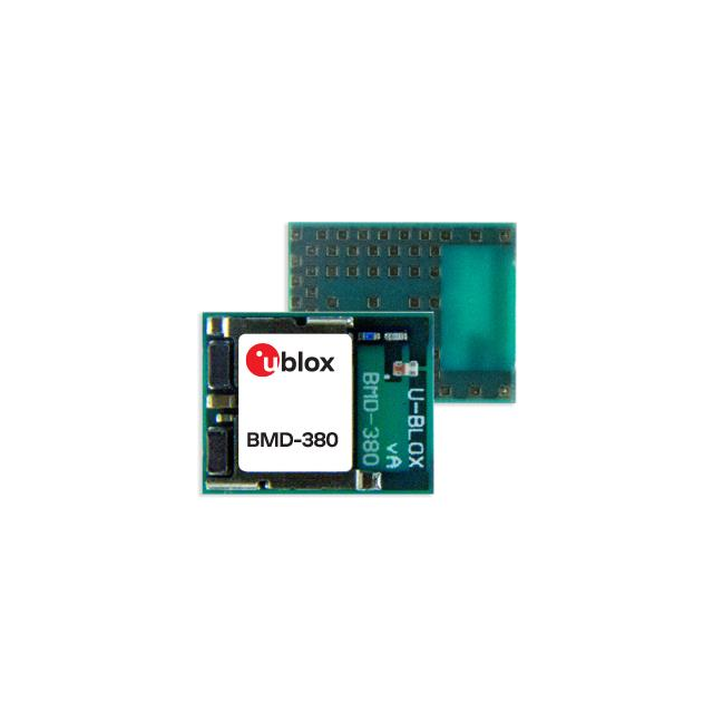 BMD-380-A-R The u-blox BMD-380-A-R is an RF Transceiver Module supporting Bluetooth v5.1, Thread, and Zigbee. It operates in the 2.36GHz to 2.5GHz frequency range.