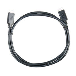 ASS030531218 This Victron Energy VE.Direct cable assembly is 1.8 meters long and features a right-angle connector. It is designed for use with BMV-70x and MPPTS Series devices.