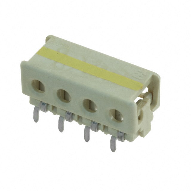 2106751-4 CONN WIRE IDC 4POS 18AWG PCB RA