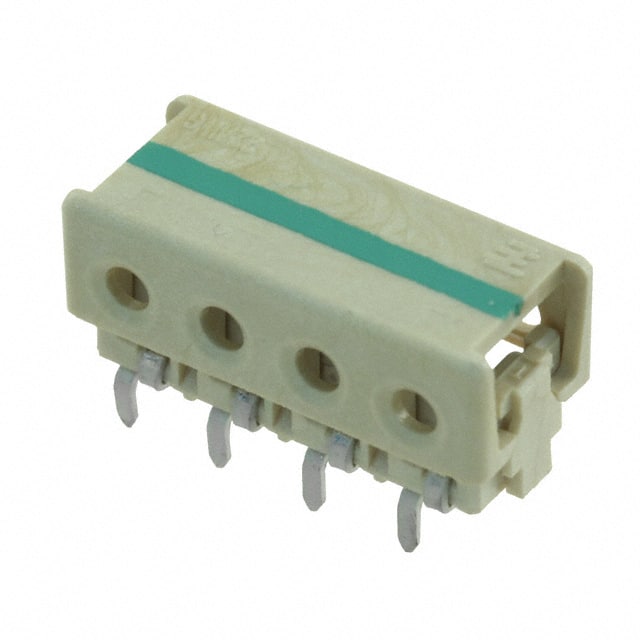 2-2106751-4 CONN WIRE IDC 4POS 22AWG PCB RA
