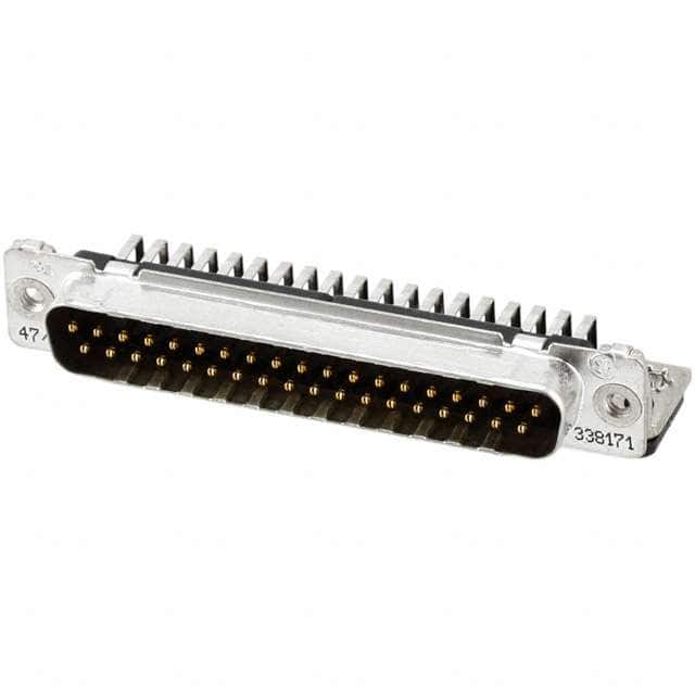 1-338171-2 CONN D-SUB PLUG 37POS R/A SLDR