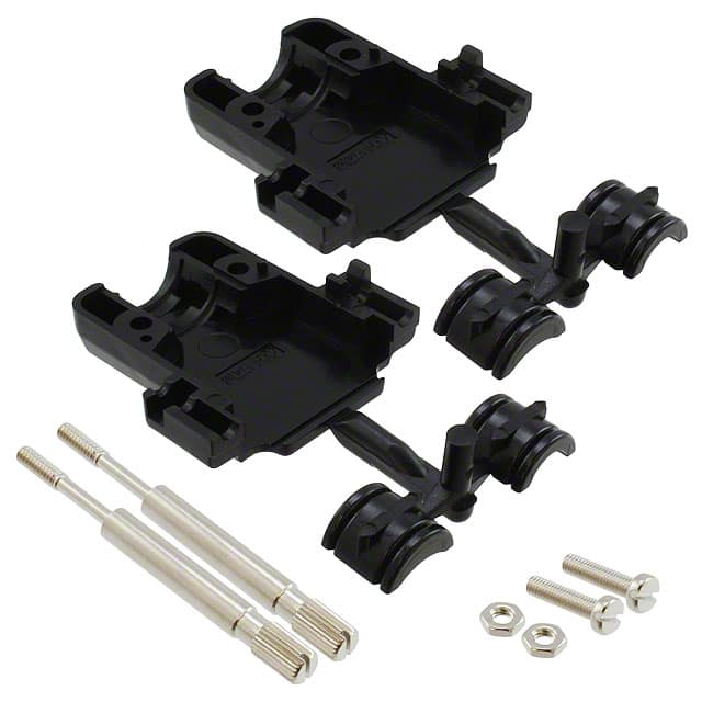 737431-2 CONN BACKSHELL 15POS 180DEG BLK