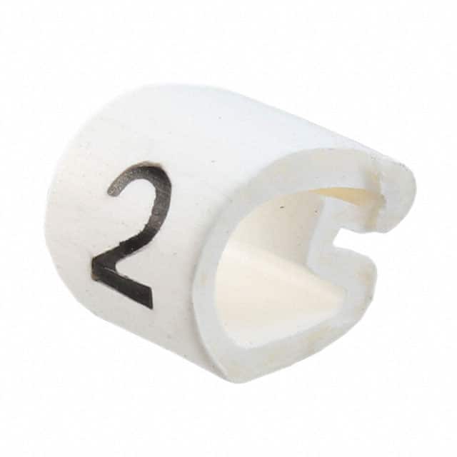 EC1127-000 WIRE MARKER PUSH ON 4.5MM WHITE