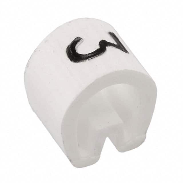 EC1128-000 WIRE MARKER PUSH ON 4.5MM WHITE