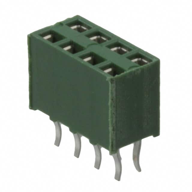 215307-4 CONN RCPT 8POS 0.1 GOLD PCB