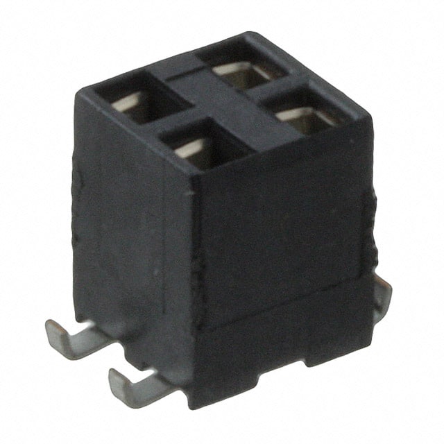 969973-2 CONN RCPT 4POS 0.1 GOLD SMD