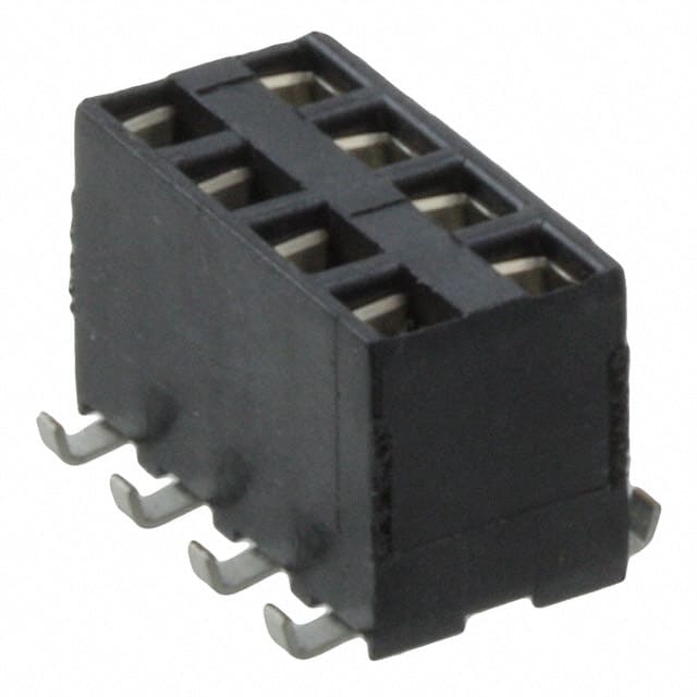 969973-4 CONN RCPT 8POS 0.1 GOLD SMD