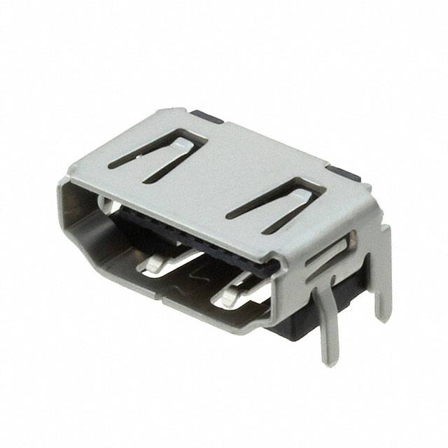 5-1903015-1 CONN RCPT HDMI 19POS PNL MNT R/A