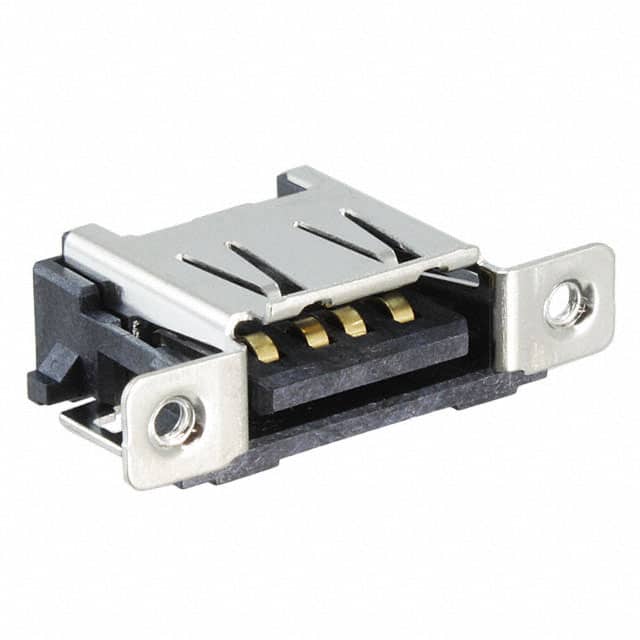 5353928-2 CONN RCP USB2.0 TYPEA PNL MNT RA