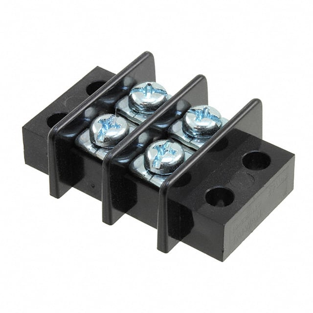 1546671-2 CONN BARRIER STRIP 2CIRC 0.437"