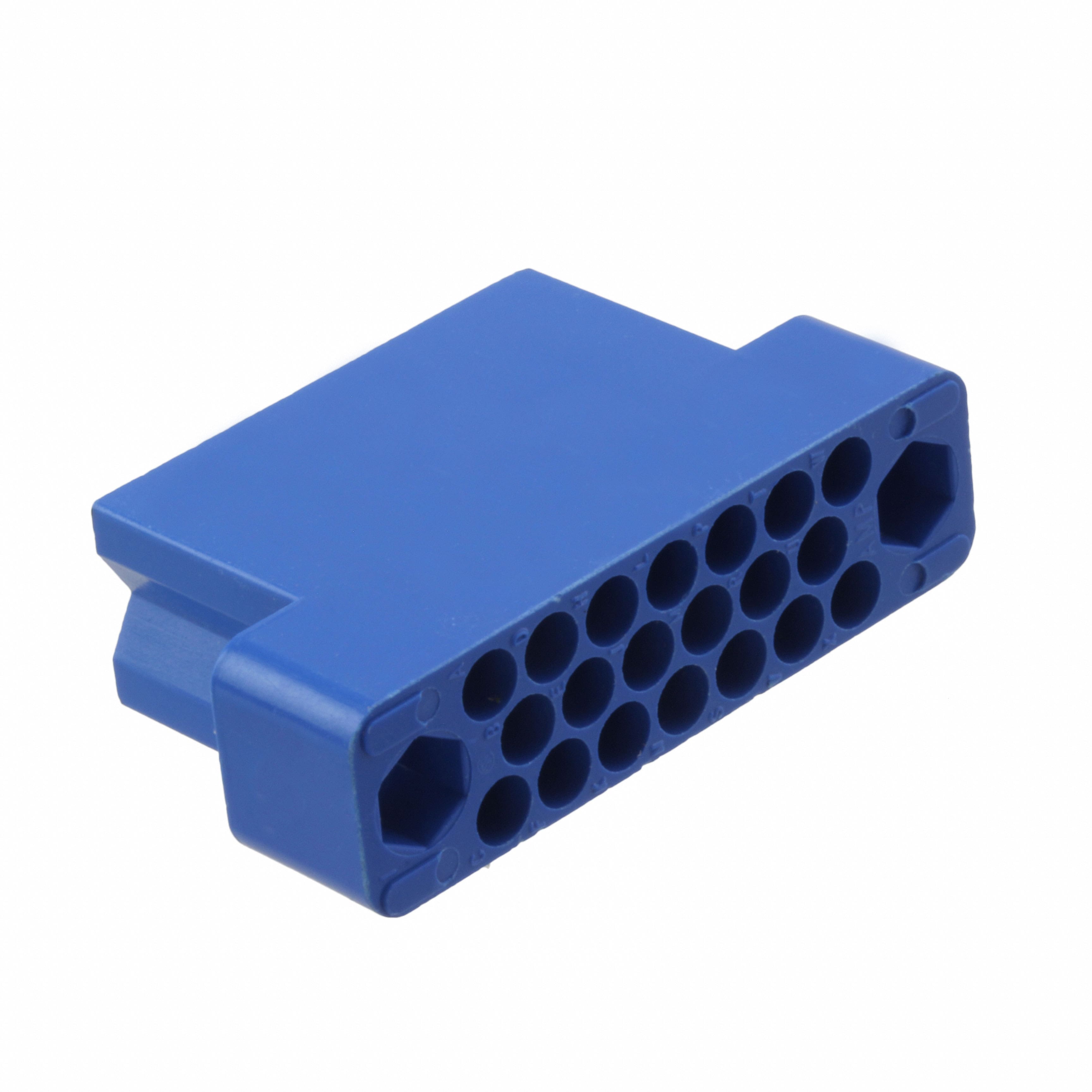 201356-3 CONN 20POS BLUE PNL MNT