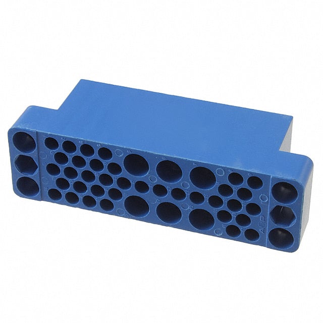 202515-3 CONN PLUG HSG 42POS BLUE PNL MNT