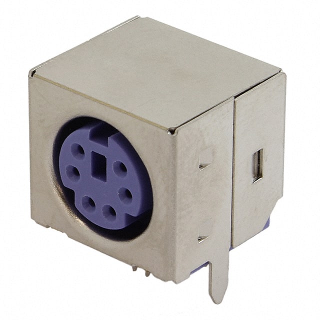 4-1734124-2 CONN RCPT FMALE MINI DIN 6P SLDR