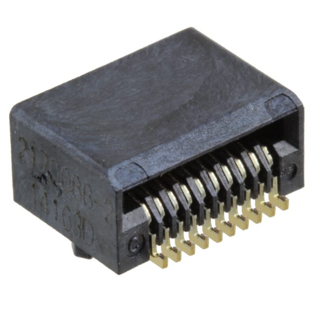 2170088-2 CONN ZSFP+ RCPT 20POS SLD RA SMD
