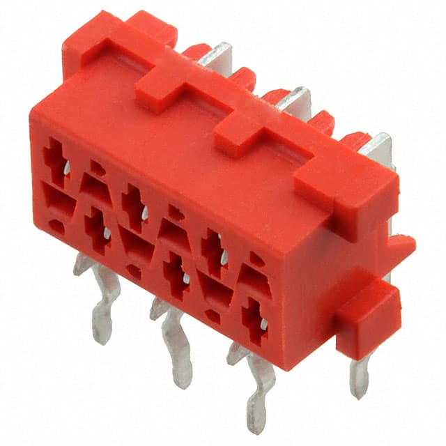 215460-6 CONN RCPT 6POS 0.1 TIN PCB R/A