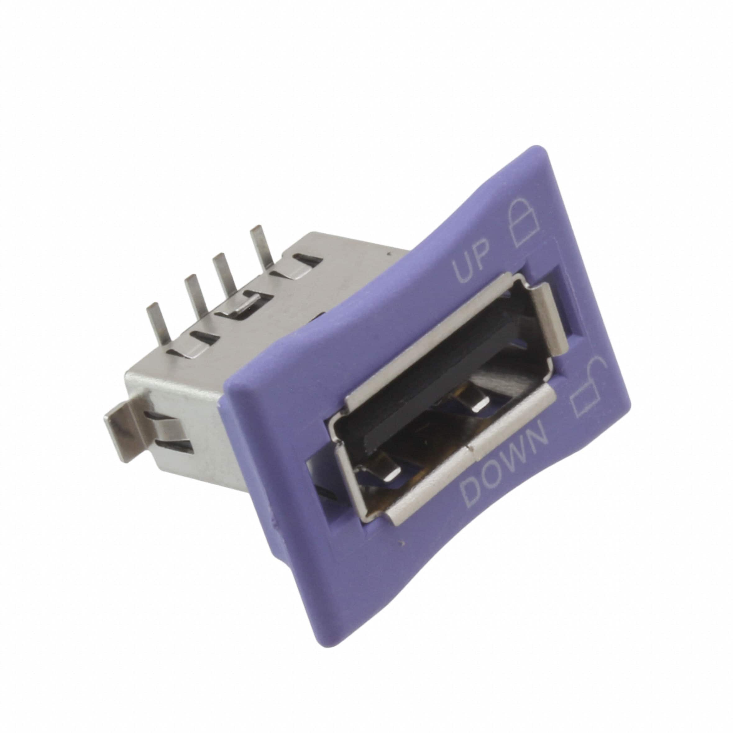 1-2041531-1 CONN RCPT USB2.0 TYPEA 4P SMD RA