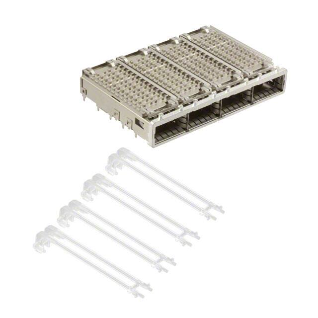 2057183-1 CONN QSFP+ CAGE 1X4 W/HSINK R/A