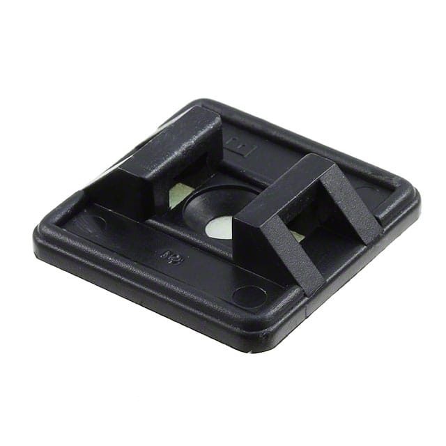 2-100692-2 CABLE TIE HLDR DUAL ADH BLACK